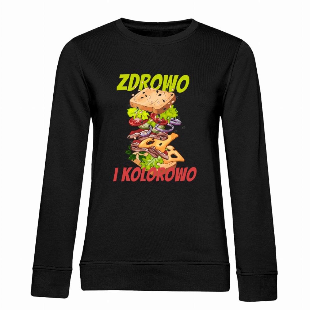 Zdrowo i Kolorowo bluza damska bez kaptura