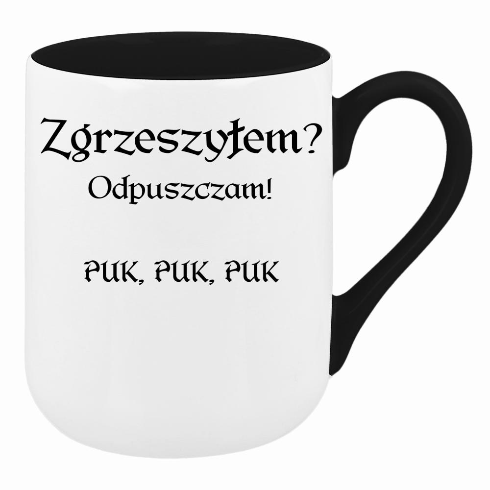 Zgrzeszyłem? Odpuszczam! PUK, PUK, PUK kubek coffee kolor zielony 2