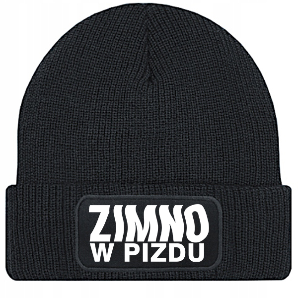 Zimno w pizdu czapka zimowa