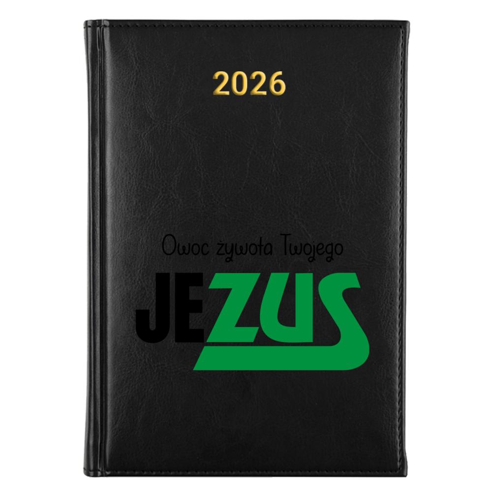 Zus zasadzka kalendarz książkowy a5 2026 kolor żółty kalendarz