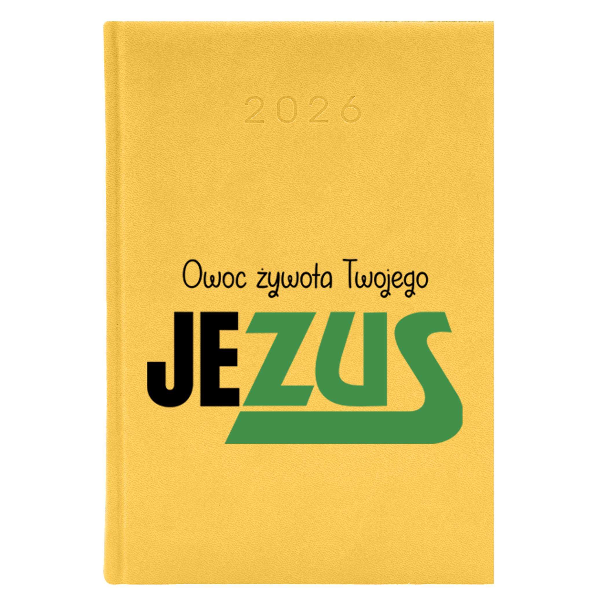 Zus zasadzka kalendarz książkowy a5 2026 kolor żółty kalendarz