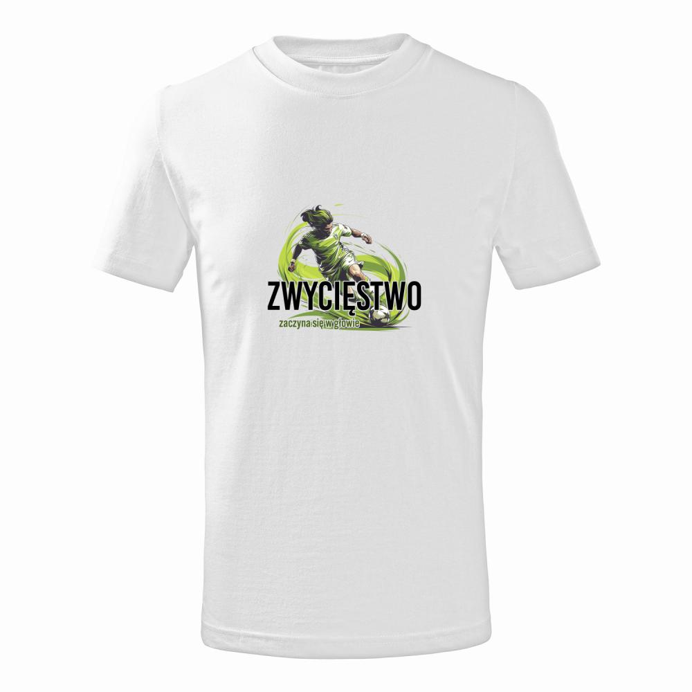 Zwycięstwo zaczyna się w głowie koszulka junior