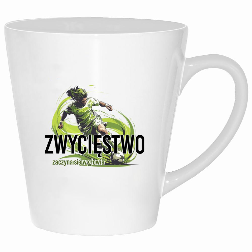 Zwycięstwo zaczyna się w głowie kubek latte