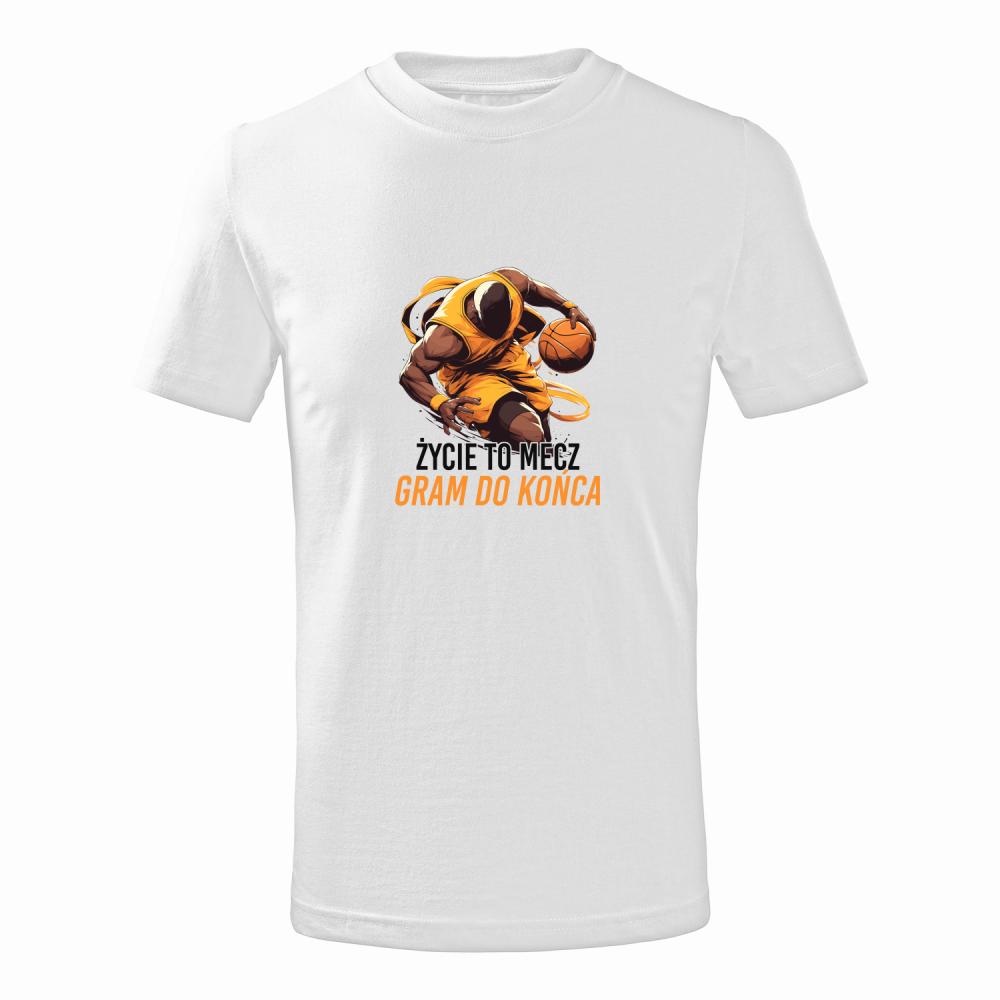 Życie to mecz, gram do końca koszulka junior