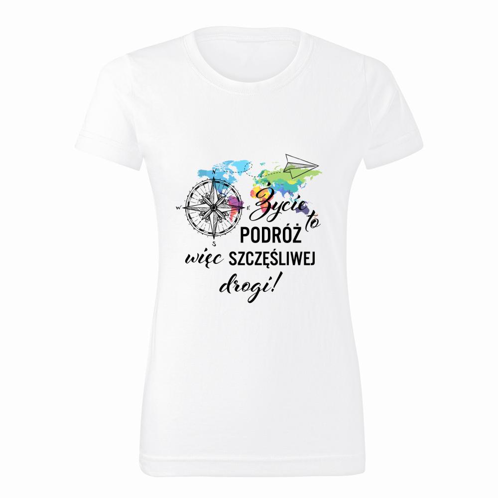 Życie to podróż koszulka damska